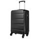 (19 inch) Kono 19/24/28 Inch Hard Shell Suitcase Lightweight Hand Luggage Travel Trolley Suitcase with 4 Wheels and Dial Combination Lock(Black)