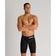 (28) Arena Race Men's Swimming Jammer Powerskin Carbon Core FX Shorts - Black / Gold