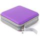 (40, Purple) CD Case DVD Wallet Cover Disc Storage Holder Sleeve Handle Portable Car Home