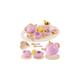 AOLEVA Kids Wooden Afternoon Tea Party Set, Pretend Play Kitchen Play Food Accessories Dessert Cake Tray Gifts for 3 4 5 Years Kids Children Toddler