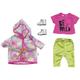 Zapf Creation BABY Born Doll's Clothes - Designer Clothing with Fashion Accessories - Deluxe Trendy Rainbow Set