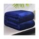 (Deep Blue, 100*140cm) Faux Fur Mink Throw Soft Fleece Blankets Sofa Warm Quilt Bed Double King Single