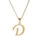 Del Boy Derek Trotter D Initial Letter Pendant Necklace Fancy Dress Only Fools