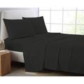 (Black, Pillow Pair Onley) Full Flat Sheet Bed Sheets 100% Poly Cotton Single Double King Super King Size