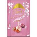 Lindt Lindor Strawberries and Cream White Chocolate Easter Egg Large 260g Contains Strawberries and Cream White Chocolate Truffles w/ Melting Filling