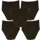 (12-14) 5 Pack Hestia Heroes Full Womens Underwear Undies Panties Briefs Black W10072 Ladies