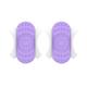 (Purple) 2pcs Twist Waist Disc Board Aerobic Exercise Dance Foot Massage Fitness Trainer