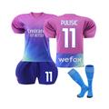 (XS(155-165CM)) AC Milan Home Pulisic #11 Third Jersey Soccer Uniform Kits