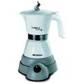 (White) Ariete 1358 Moka Aroma Electric Coffee Machine 400W 2 to 4 Cups