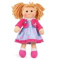 Bigjigs Toys, Maggie Doll - Medium, Rag Doll, Soft Dolls, Rags Dolls for 1 Year Old, Bigjigs Doll, First Doll, Soft Dolls for 1 Year Olds