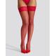 Ann Summers Lace top fishnet hold up in red