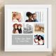 Framed Personalised Photo Collage With Your Own Message 6 Images Custom Photo Print | Birthday | Christmas | Wedding | Anniversary