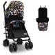 Cosatto Supa 3 Pushchair in Debut with Footmuff and Raincover – Lightweight Stroller from Birth to 25Kg - Easy, Compact, Umbrella Fold, Large Shopping Basket, Carry Handle