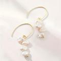 Anthropologie Jewelry | Anthropologie Pearl Earrings | Color: Gold/White | Size: Os