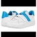 Michael Kors Shoes | Michael, Michael Kors Gertie White & Blue Velcro Leather Sneakers | Color: Blue/White | Size: 8.5
