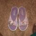 Coach Shoes | Coach Women Signature Canvas Slip On Slides Sandals | Color: Purple/Tan | Size: 7
