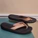 Nike Shoes | Nike Flip Flop Sandals Women's Size 12 | Color: Black/Tan | Size: 12