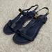 Kate Spade Shoes | Kate Spade Ladies Size 7 1/2 Blue Sling Back Sandals | Color: Blue | Size: 7.5