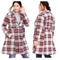 Torrid Jackets & Coats | 1x Torrid Pink/White Plaid Longline Blazer Jacket | Color: Pink/White | Size: 1x