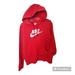 Nike Tops | Nike Sportswear Club Fleece Womens Hoodie Red Xxl Women | Color: Red/White | Size: Xxl