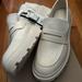 Zara Shoes | Nwt $99!! Zara White Lug Sole Platform Loafers! | Color: White | Size: 41 Eu