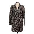 Zara Basic Jacket: Brown Leopard Print Jackets & Outerwear - Women's Size Small