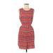 Vineyard Vines Casual Dress - Shift: Red Paisley Dresses - Women's Size 8