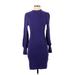 Banana Republic Casual Dress - Sweater Dress: Purple Dresses - Women's Size Small