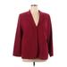 Avenue Blazer Jacket: Burgundy Jackets & Outerwear - Women's Size 16 Plus