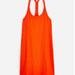 J. Crew Dresses | Nwt J Crew Relaxed Tank Dress In Slub Cotton Orange Racer Back Mini Dress Medium | Color: Orange | Size: M