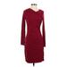 Banana Republic Cocktail Dress - Sheath: Burgundy Solid Dresses - Women's Size X-Small