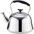 Stovetop Teapot Stainless Steel Whistling Kettle Tea Kettle with Filter Gas Stove Induction Cooker Universal Kettle Whistling Teapot Hot Water Kettle (A 1L)