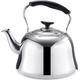 Stovetop Teapot Stainless Steel Whistling Kettle Tea Kettle with Filter Gas Stove Induction Cooker Universal Kettle Whistling Teapot Hot Water Kettle (A 1L)