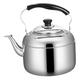 Stainless Steel Kettle Metal Whistling Kettle Teapot for Stovetop Gas Whistling Kettle Stovetop Water Boiler Camping Kettle Teapots Home Whistle Pot Electric Kettle Extra Thick (Si