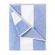 HENBAY Fluffy Oversized Beach Towel - Plush Thick Large 70 x 35 Inch Cotton Pool Towel, Blue Striped Quick Dry Swimming Cabana Towel (Pack of 1)