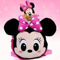 Disney Accessories | Disney Minnie Mouse Cute Plush Zippered Backpack, Cute Fluffy Backpack | Color: Pink | Size: Osg