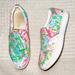 Lilly Pulitzer Shoes | Lilly Pulitzer Pop Up Lilly Of The Jungle Canvas Julie Slip On Sneakers 8 | Color: Green/Pink | Size: 8