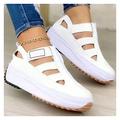 IJNHYTG sneakers Women Casual Sneakers Shoes Ladies Shoes Sandals Wedges Shoes For Women Shoes Woman Sandals Open Toe Shoes (Color : White, Size : 3.5 UK)
