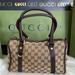 Gucci Bags | Authentic Gucci Abbey Beige Dark Brown Handbag | Color: Brown | Size: Os