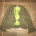 Anthropologie Jackets & Coats | Anthropologie Elevenses Tweed Blazer | Color: Green | Size: 6