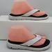 Nike Shoes | Nike Comfort Footbed Thong Between The Toe Sandals Size 8 | Color: White | Size: 8