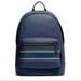 Coach Bags | New-No Tags, Coach West Backpack With Coach Stripe | Color: Blue/Gray | Size: Os