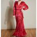 Anthropologie Dresses | Anthropologie Hutch Pink/Red Zebra Wrap Maxi Dress Size S | Color: Pink/Red | Size: S