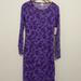 Lularoe Dresses | Nwt Lularoe Debbie Floral Dress | Color: Purple | Size: S
