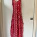 American Eagle Outfitters Dresses | American Eagle Red Floral Maxi Dress | Color: Red/White | Size: Xxs