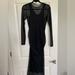 Zara Dresses | Nwot Zara Black Mesh Long Sleeve Dress | Color: Black | Size: S