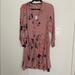 Free People Dresses | Nwt Free People Dress/Duster With Adjustable Waist | Color: Black/Pink | Size: S