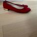 J. Crew Shoes | J Crew Ballet Flats 7.5 Red Suede Gorgeous Gold Studs $198 | Color: Gold | Size: 7.5