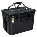 Fishing Tackle Boxes Fishing Box-packed Fish Bucket, Live Fish Bucket, One-piece Hard-shell Fish Protection Bucket, Multi-purpose Fishing Boxes (Color : Black, Size : 50CM)