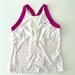 Nike Tops | Nike Dri-Fit Tennis Tank Top With Bra, White With Polkdots, Size M | Color: Pink/White | Size: M